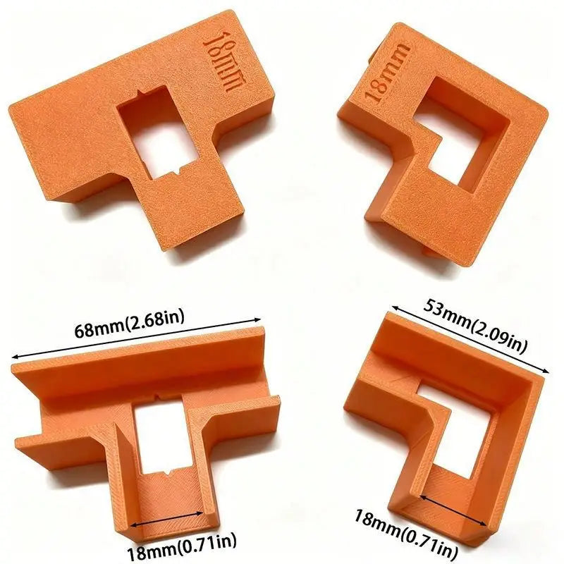 4Pcs 90° Right Angle Clamps T Brackets for 18mm Wood Panels
