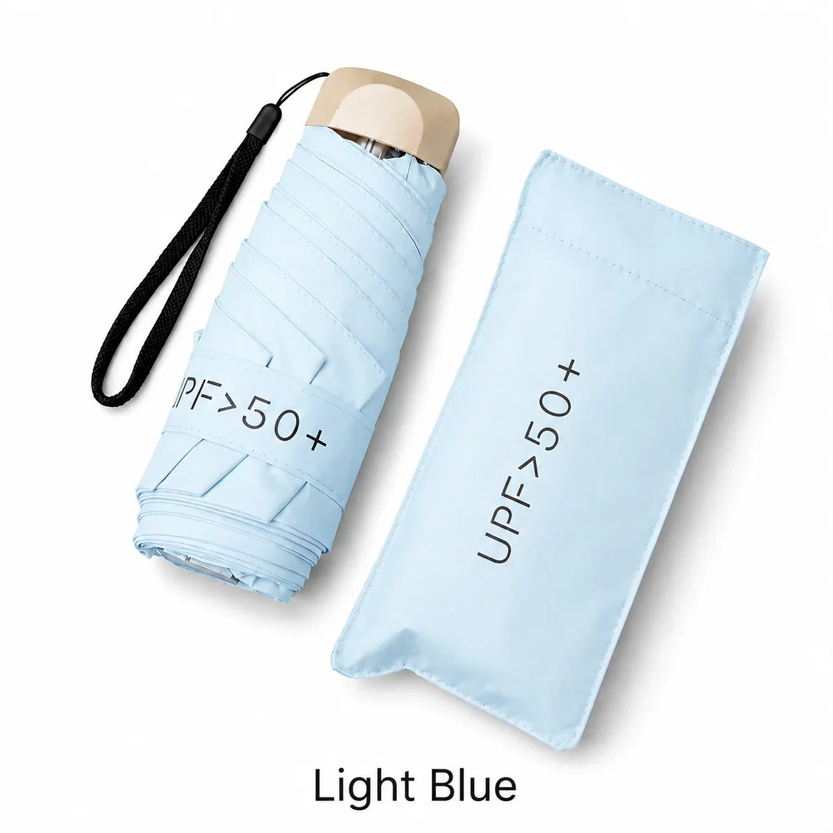 Nixie UPF50 Mini 5-Fold Portable Umbrella – Sun & Rain Parasol
