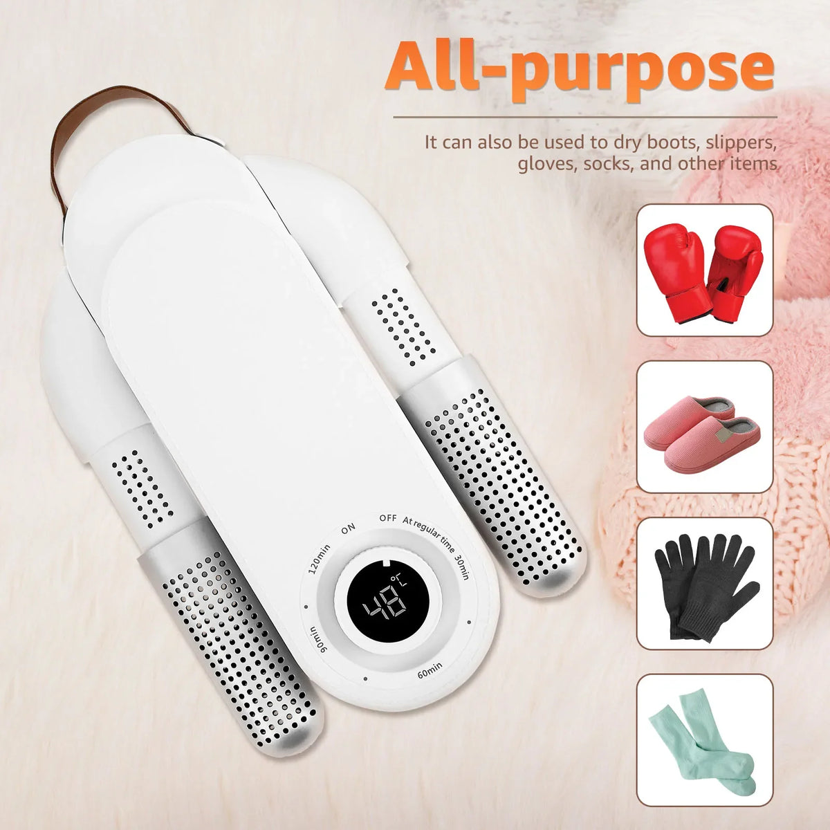 Willstar Boxing Glove Dryer – Foldable Timer & Odor Eliminator