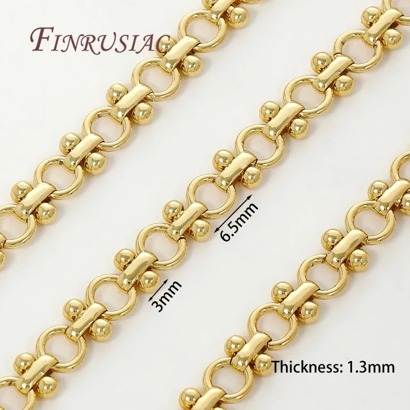 18K Gold Plated Oval Cuban Chain – Bulk DIY Jewelry Supply