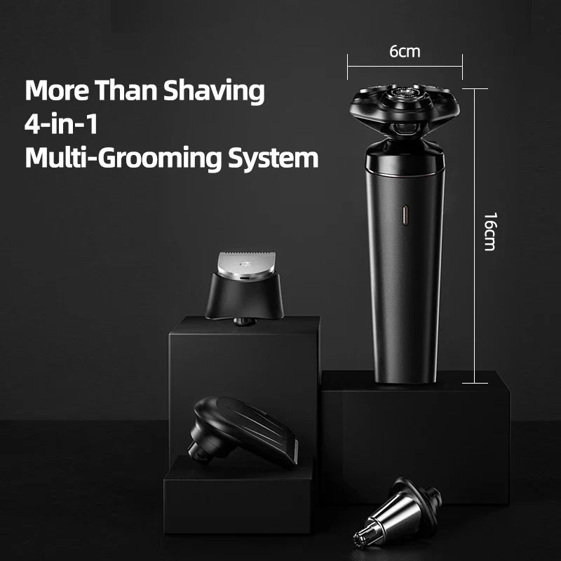 Triple Blade Waterproof Cordless Electric Shaver for Men IPX7