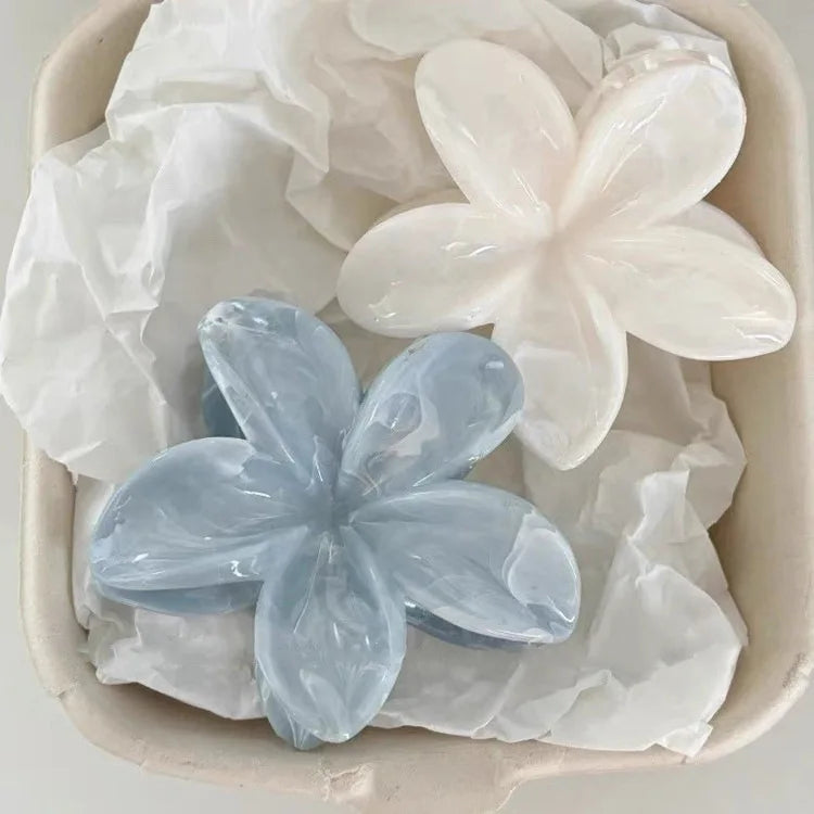 Korean Hawaiian Gradient Flower Hair Claw Clip for Women