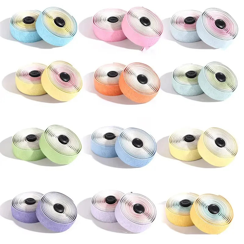 Road Bike Handlebar Tape EVA/PU Anti-Slip Bar Wrap + Plugs