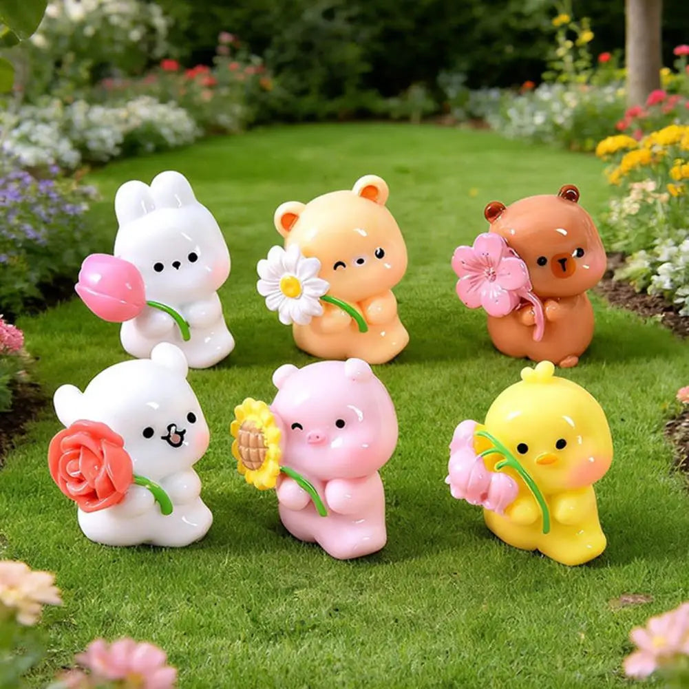 Mini Animal Resin Figurines – Fairy Garden & Cake Decor Set