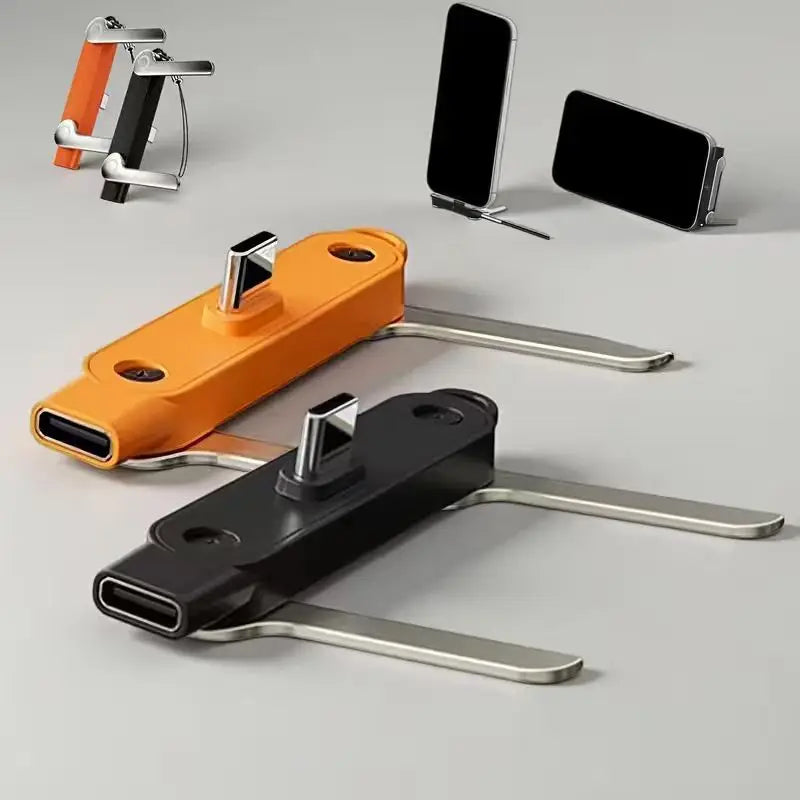 240W USB-C Fast Charging Adapter with Foldable Phone Holder