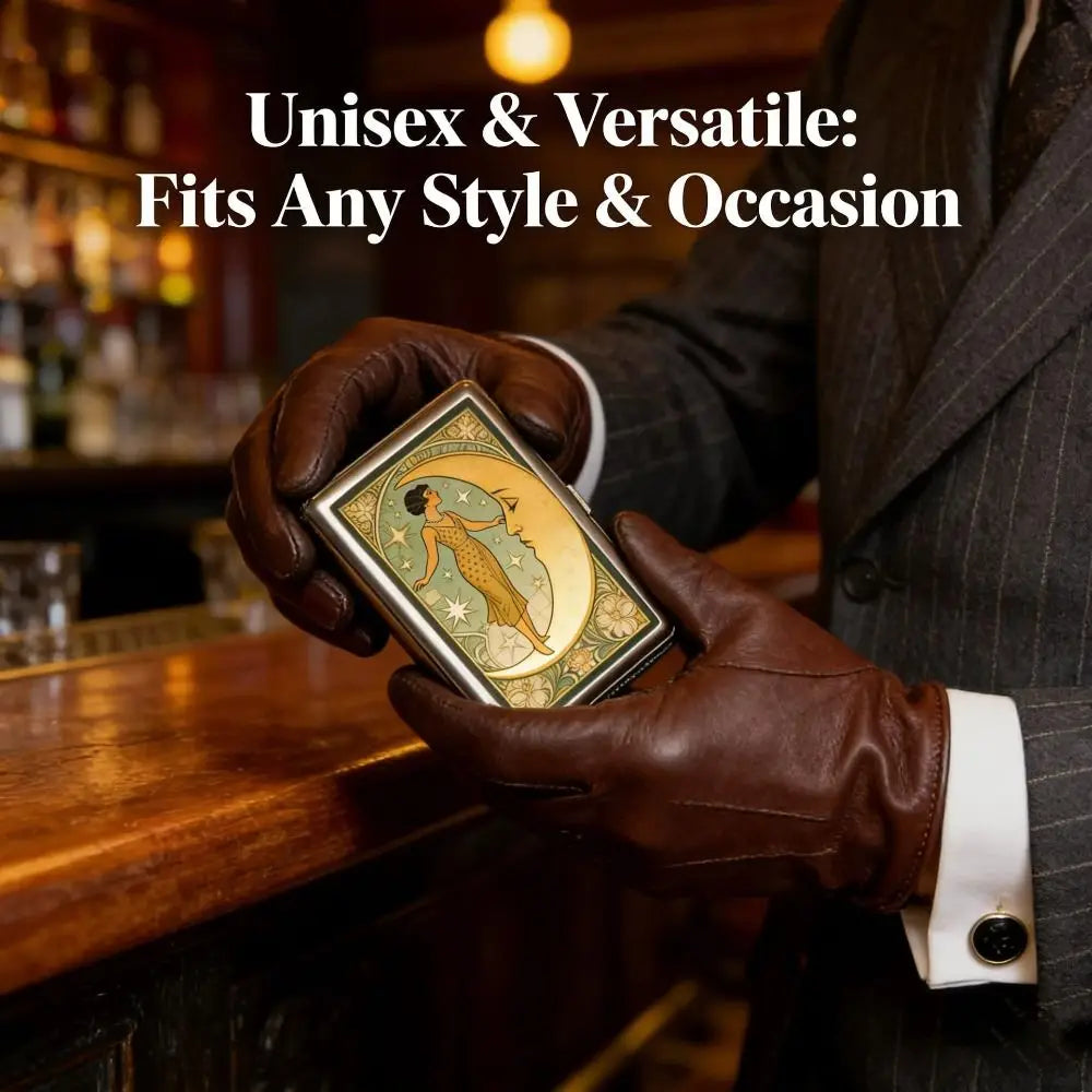 Vintage Metal Snap Card Case – ID & Business Card Holder