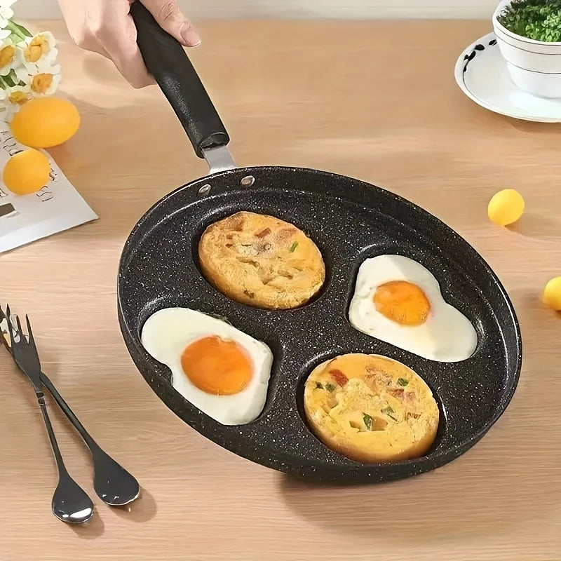 4-in-1 Pancake Maker & Non-Stick Pan Cleaning Brush Set 2pc