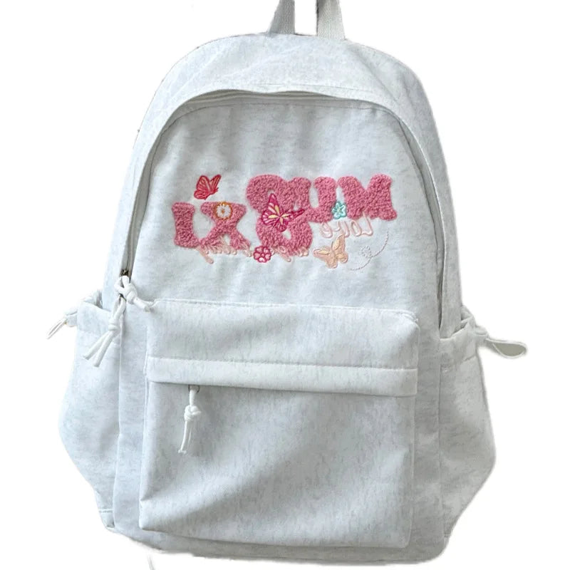 Embroidered College Backpack for Girls – Lightweight & Waterproof
