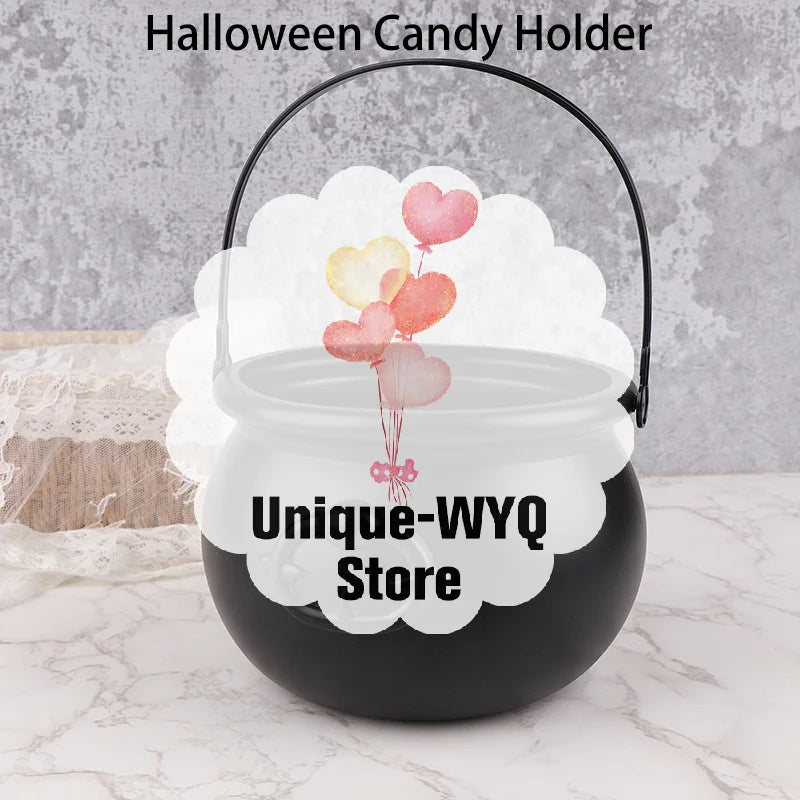 Large Wizard Cauldron Halloween Candy Holder & Party Prop