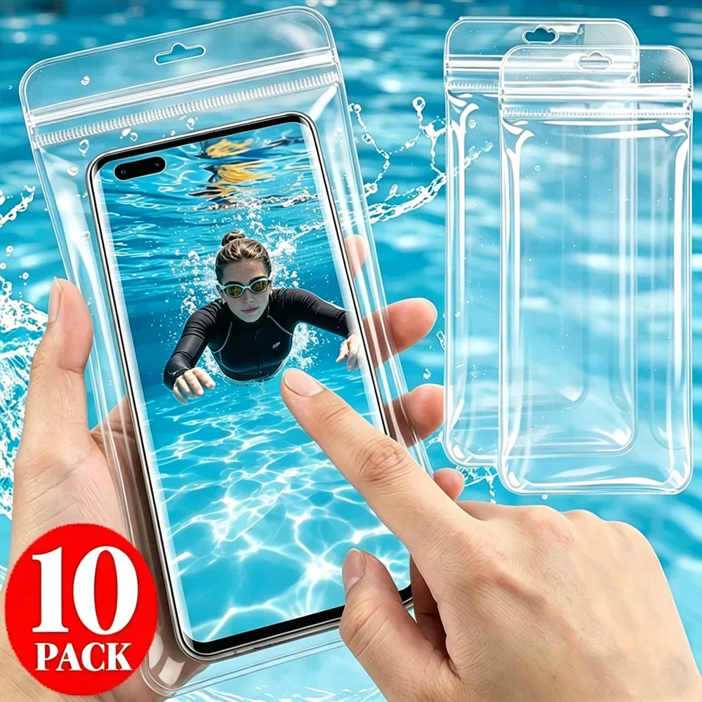 Waterproof Phone Pouch – Universal Clear PVC Swimming Bag