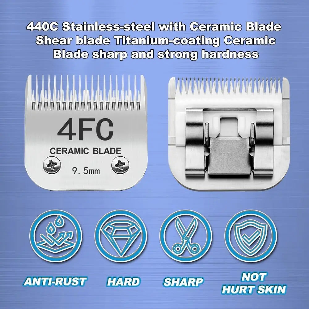 SHINON Ceramic Dog Clipper Blade – Andis Oster A5 Wahl KM
