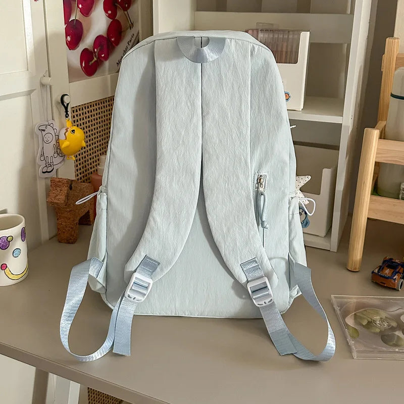 Embroidered Floppy Ear Bunny Kawaii Backpack – Light Blue