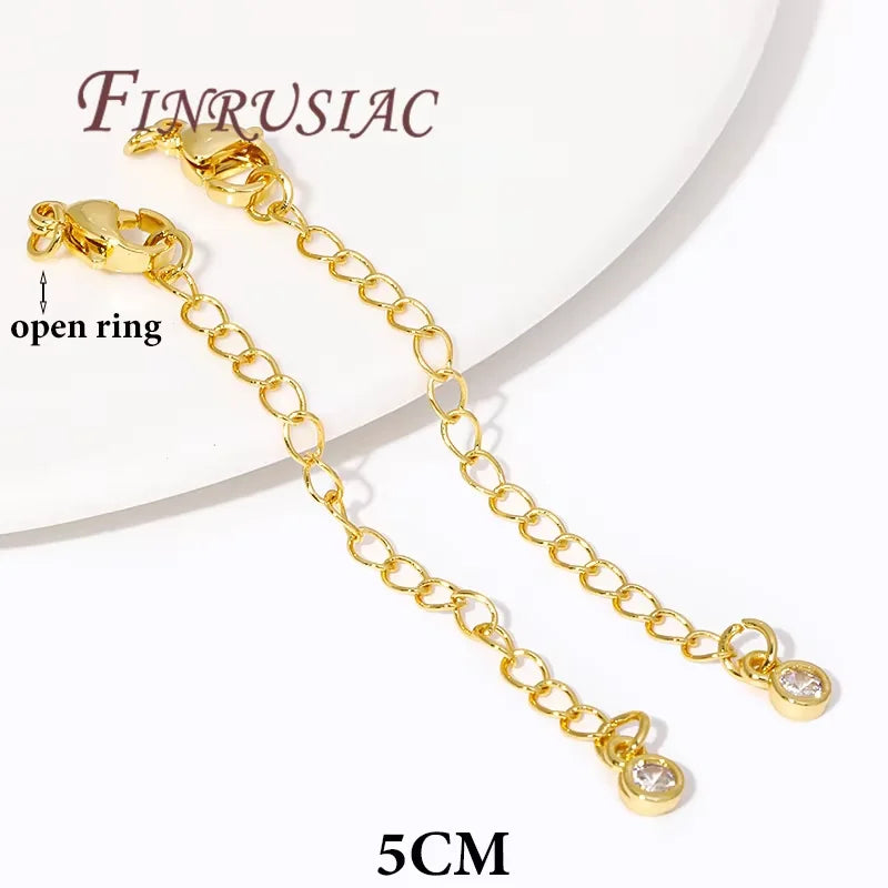 Gold Plated Lobster Clasp Extension Chain 66mm – DIY Jewelry