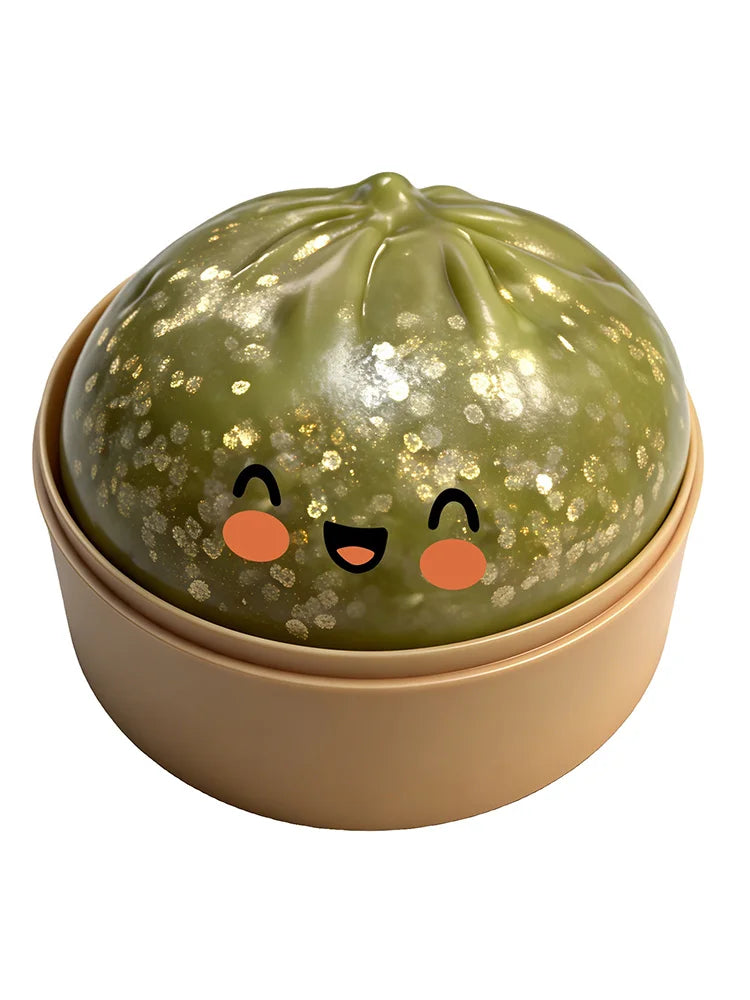 Steamer Bun Squishy Slow Rising Squeeze Toy | Desk Ornament