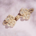 Chinese Style Beaded Shank Buttons for DIY Sewing | 1 Pair