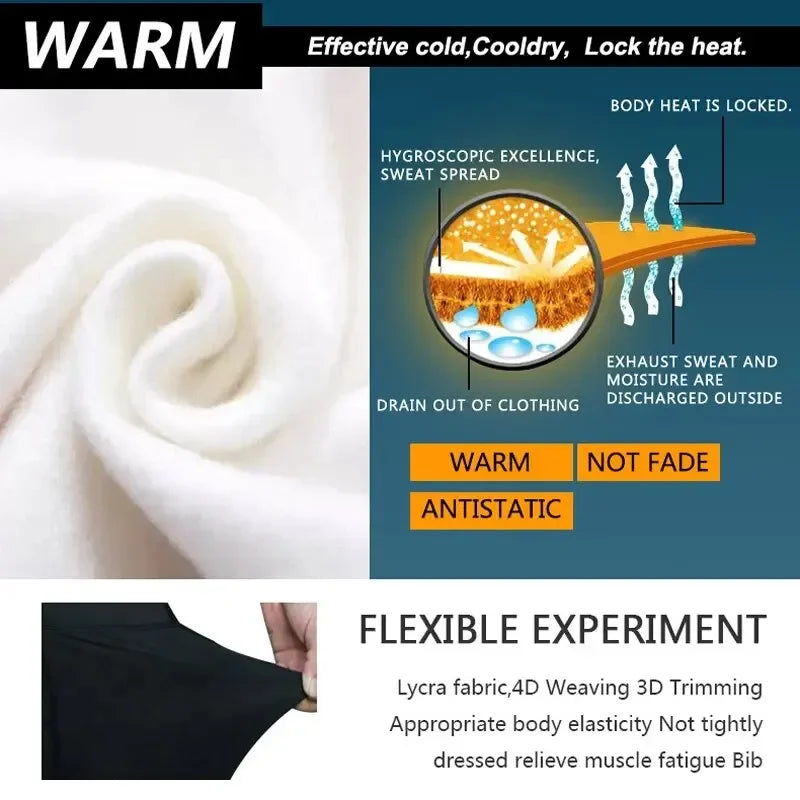 X-TIGER Men's Thermal Winter Cycling Bib Pants – 5D Gel Pad