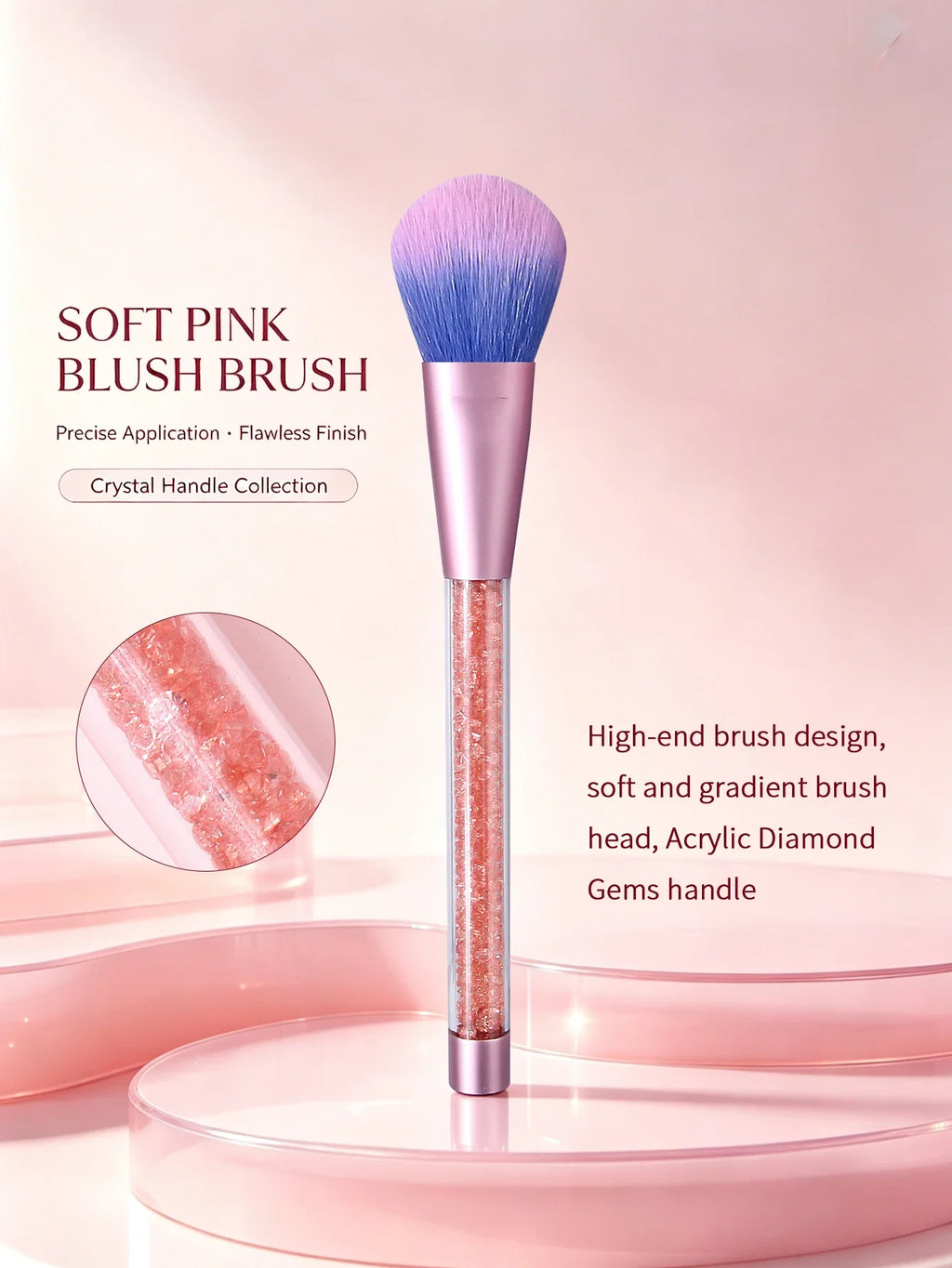 Diamond Handle Blush Brush – Powder, Contour & Highlighter