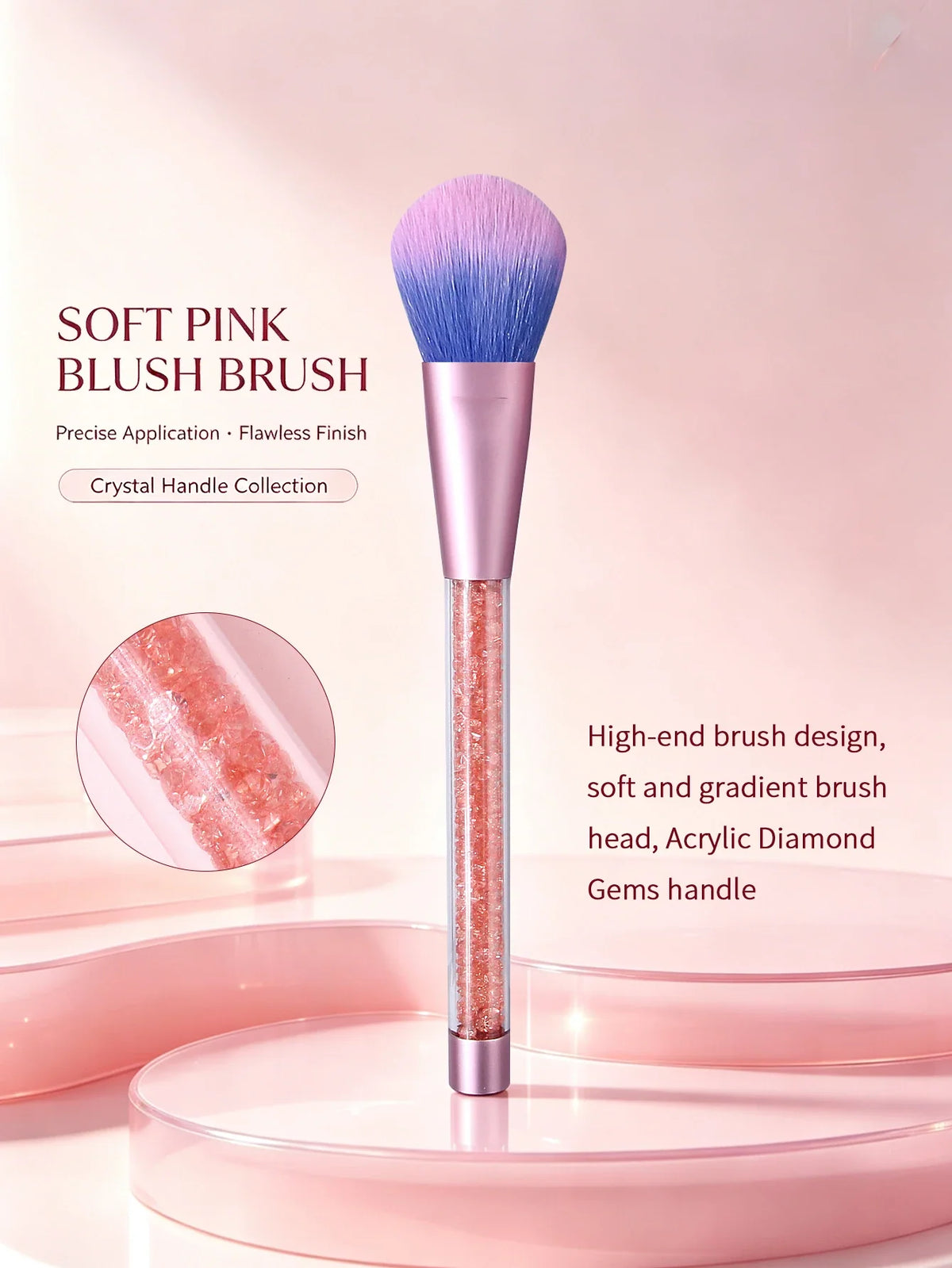 Diamond Handle Blush Brush – Powder, Contour & Highlighter