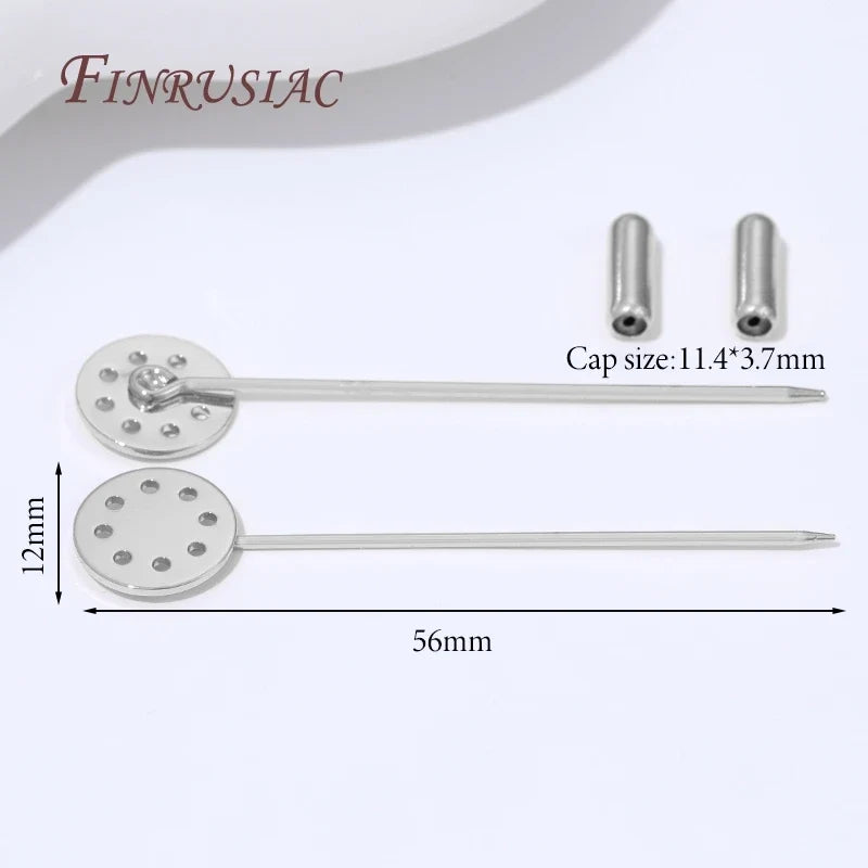 14K Gold Plated Brass Stick Pin Blanks – DIY Lapel & Shawl Pins