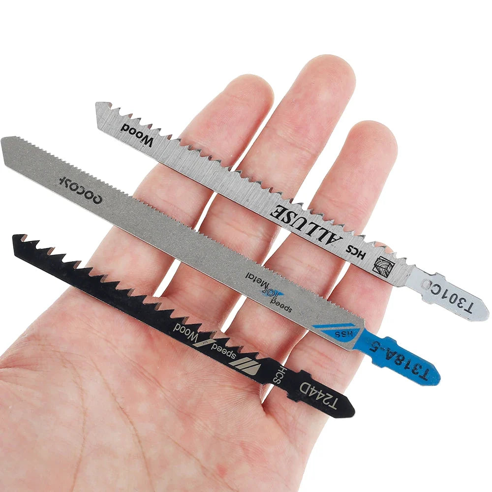 T-Shank Jigsaw Blades Set – Assorted Wood & Metal Cutting