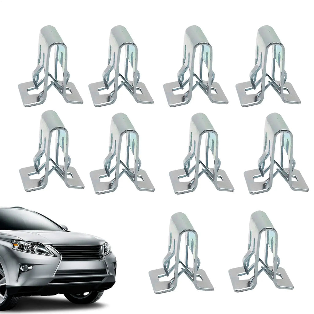 10-Pack Metal Car Dashboard Trim Clips | Panel Retainer Buckles