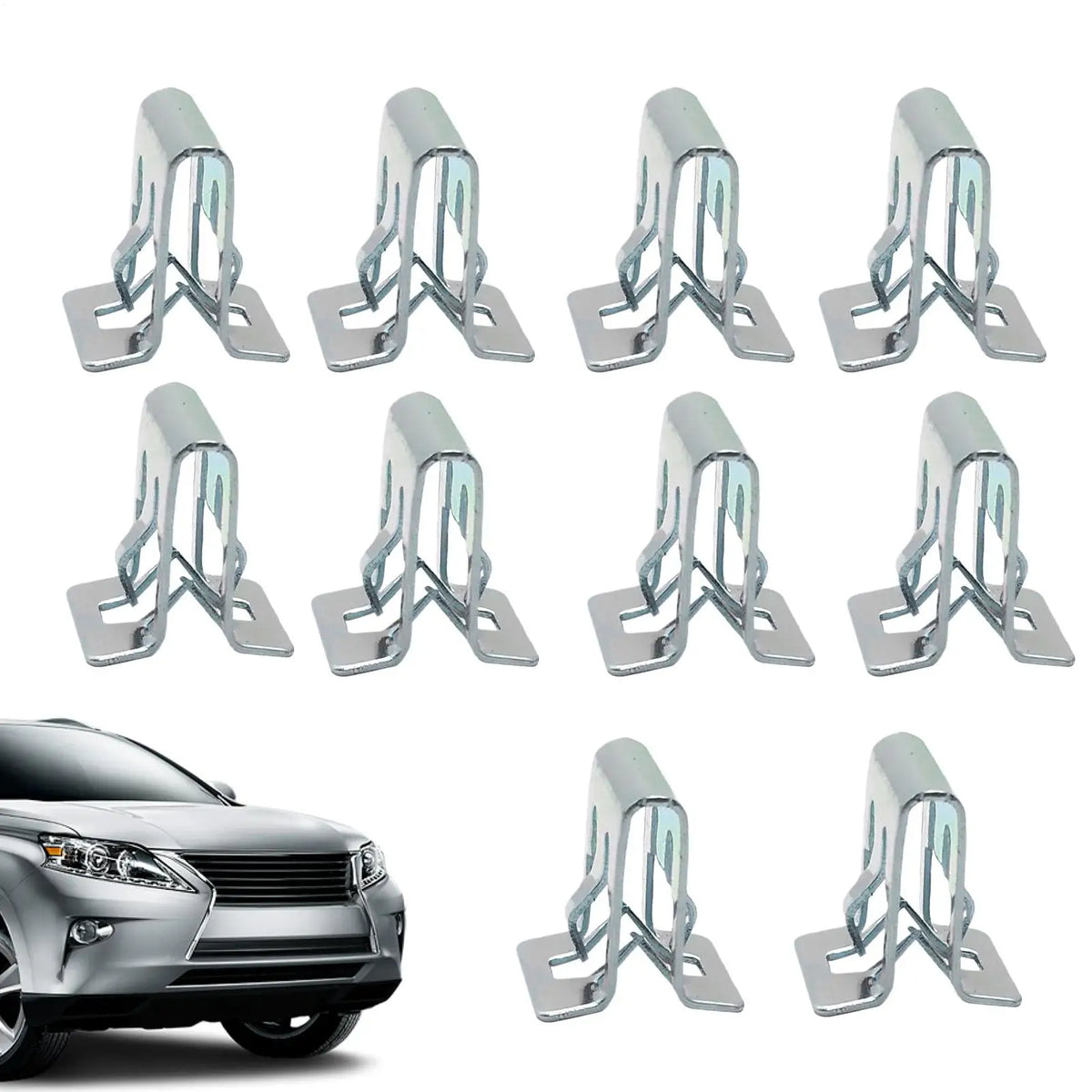 10-Pack Metal Car Dashboard Trim Clips | Panel Retainer Buckles