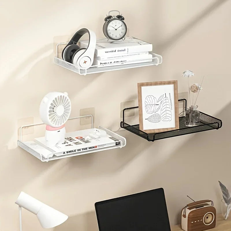 No-Drill Stainless Steel Wall-Mounted Router & WiFi Shelf