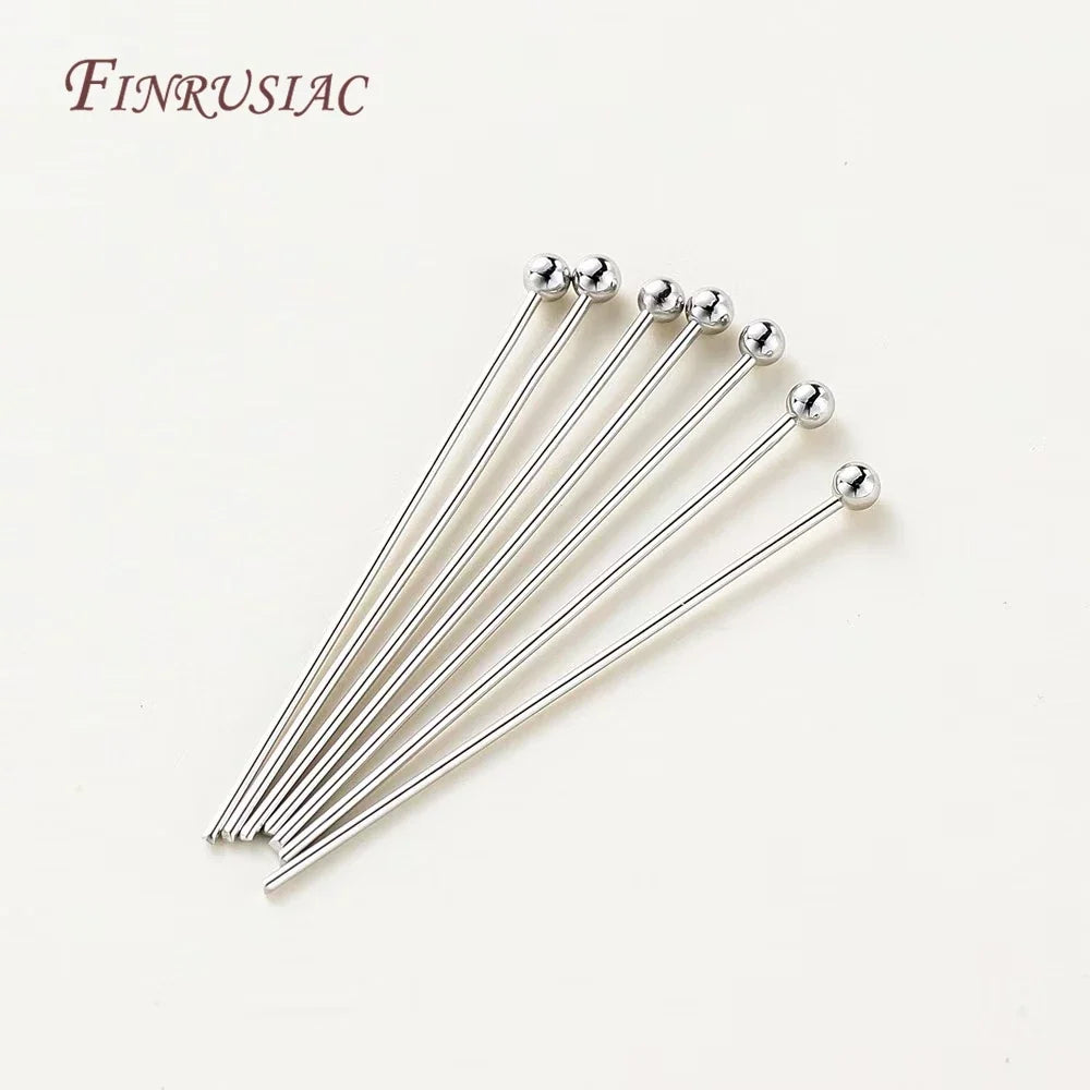 50Pcs 18K Gold Plated Eye & Head Pins – DIY Jewelry Findings