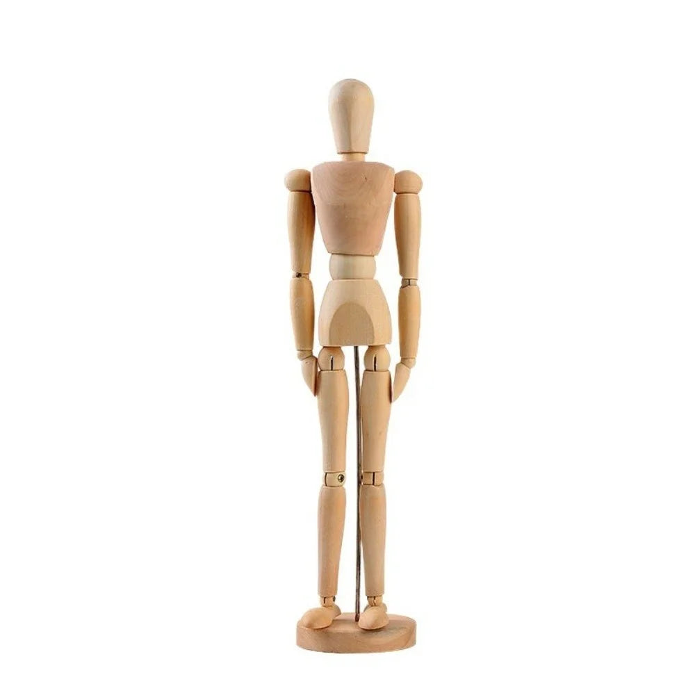 Poseable Wooden Artist Mannequin – Multiple Sizes Drawing Figure