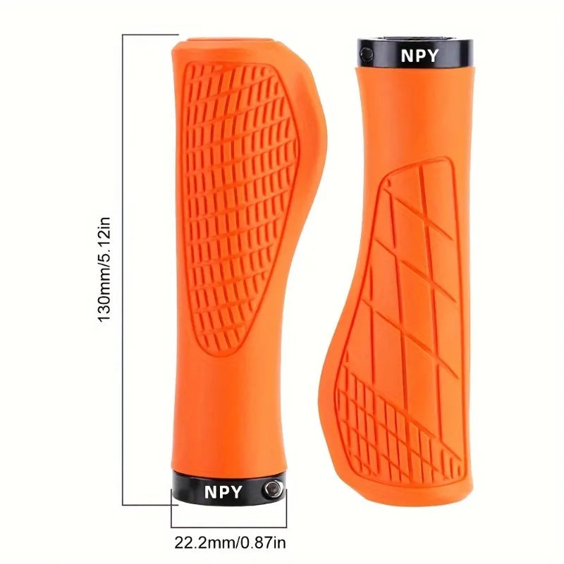Ergonomic Lock-On MTB Bicycle Handlebar Grips | Non-Slip