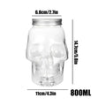 Skull Jars with Lid 500ml/800ml – Gothic Spooky Storage