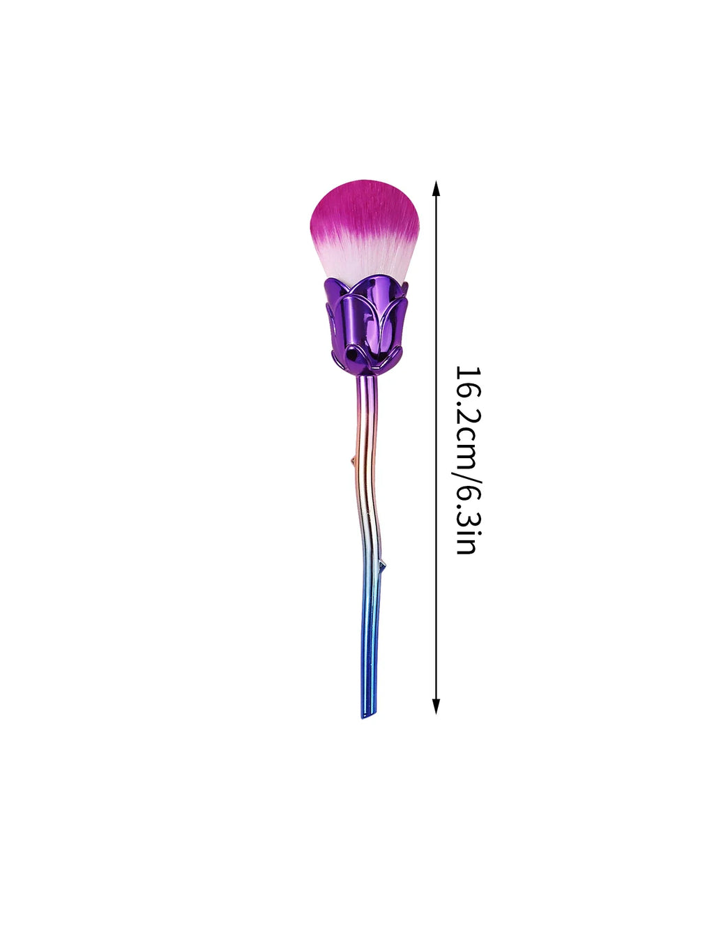 Rose Nail & Makeup Brush Set – Soft Wool Bristles | Nixie