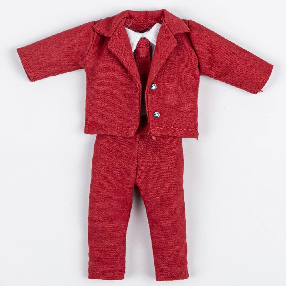 OB11 & 1/12 BJD Doll Clothes Set – Coat, Shirt & Pants