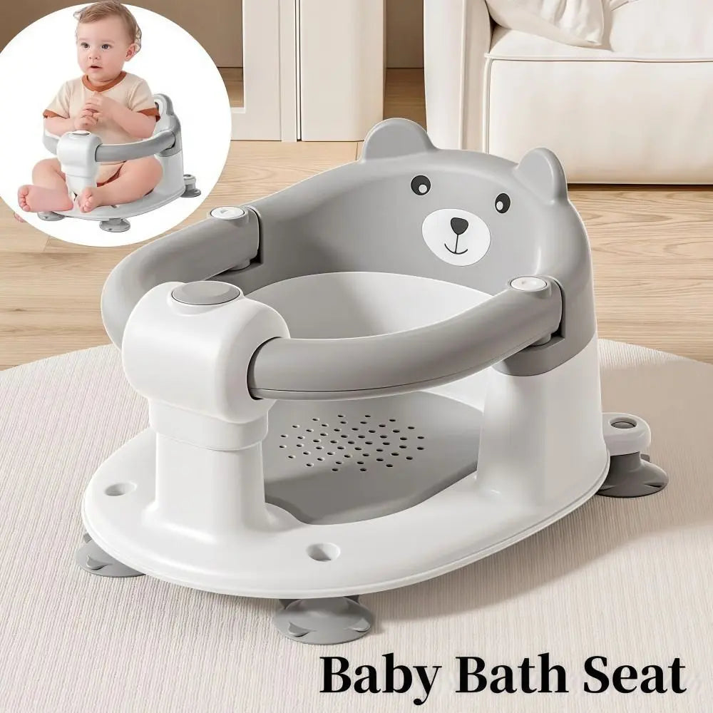 Non-Slip Baby Bath Seat with 4 Suction Cups | Infant Tub Chair