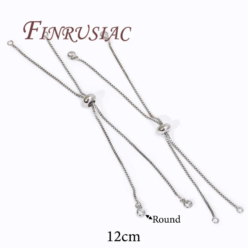 18K Gold Plated Slider Extender Chain Bracelet | 6cm & 12cm
