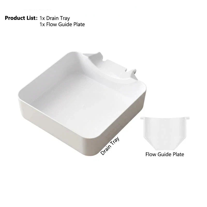Washing Machine Drain Tray – Leakproof, Tool-Free Water Catcher