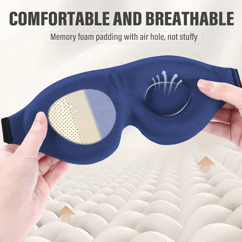 3D Sleep Eye Mask – Soft, Breathable & Light Blocking