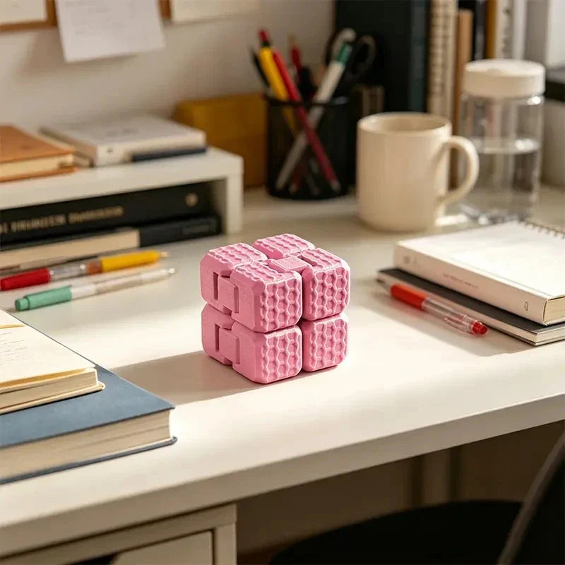3D Honeycomb Infinity Cube Fidget Toy – Foldable Flip Cube