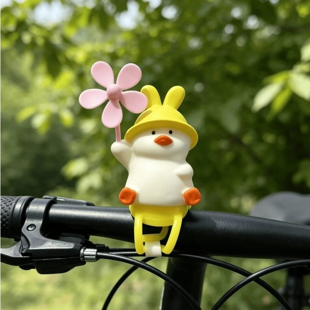 Yellow Windmill Duck Pendant – Bike Ornament & Photo Prop