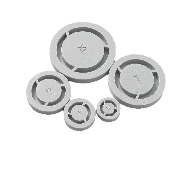 Pottery Foot Ring Mold Set – 5 PLA Clay Cutter Templates