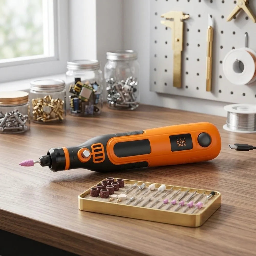DAZZLEEX 36-Piece Cordless Rotary Tool Kit | Electric Grinder