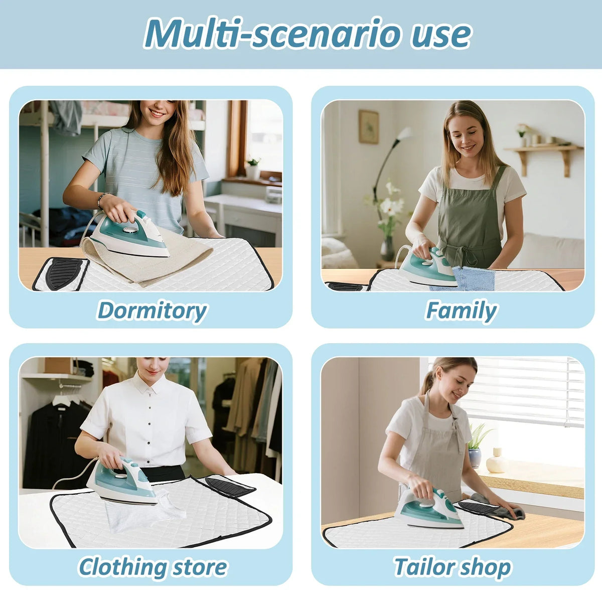 Thick Portable Foldable Ironing Mat – Heat Pad 50x83cm