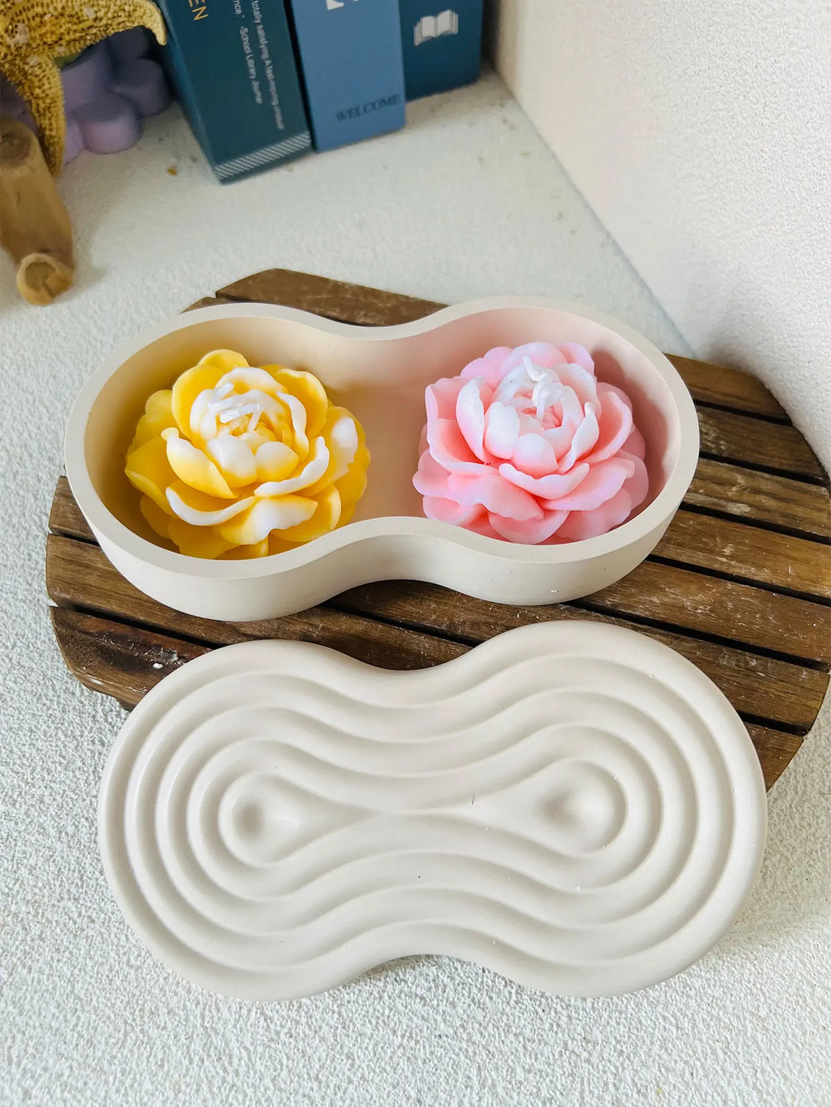 Silicone Resin Mold Set – Candle Jar, Rose & Storage Box