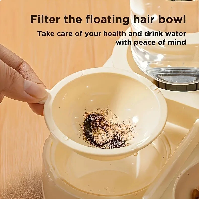 2-in-1 Automatic Cat Feeder – Dry, Wet & Water Separation