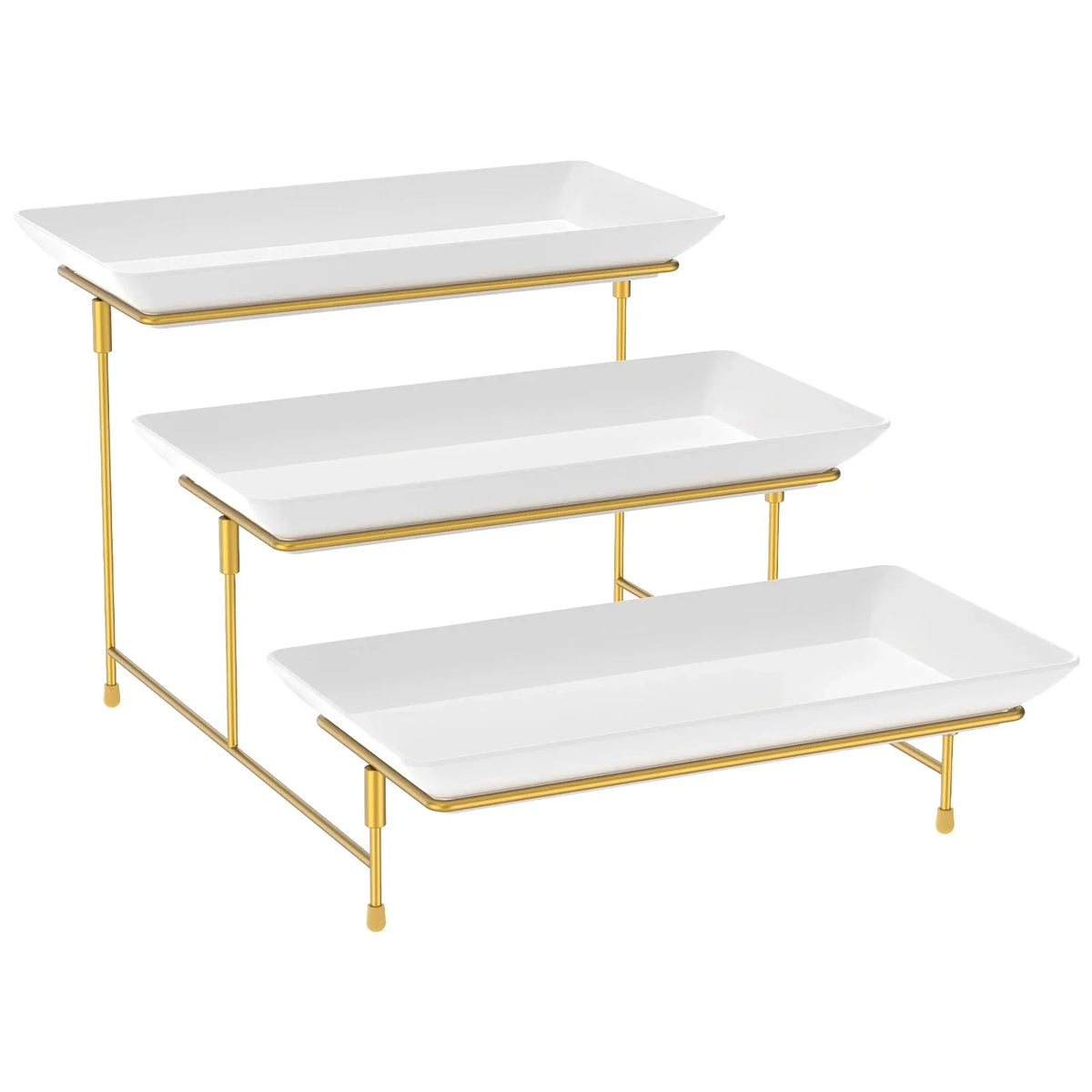 3-Tier Metal Serving Stand – Dessert & Cupcake Display Tray