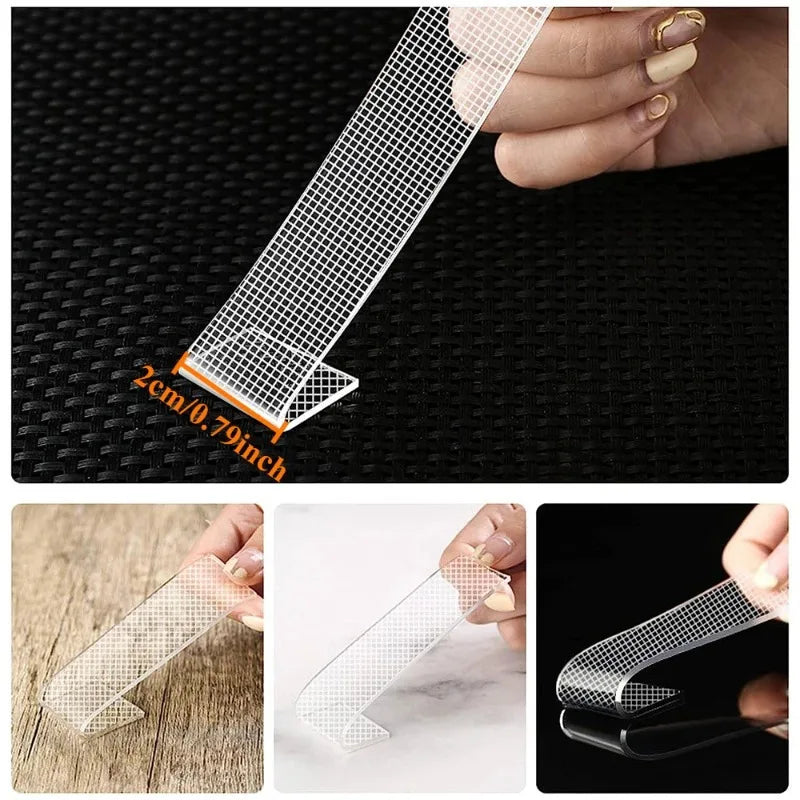 Clear Double-Sided Nano Tape – Removable & Waterproof 2–10m