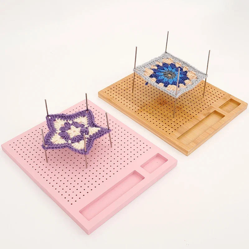 Wooden Knitting Loom Board – DIY Weaving & Blocking Board