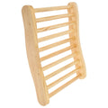 Wooden S-Shape Ergonomic Sauna Backrest – Anti-Slip Spa Chair