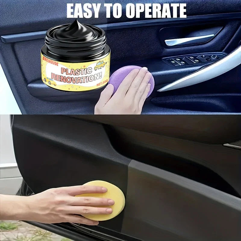 Car Interior Renovation Wax – Plastic, Rubber & Tire Polish