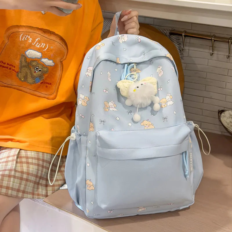 Nixie Cartoon Puppy Women's Backpack – Lightweight Travel Bag
